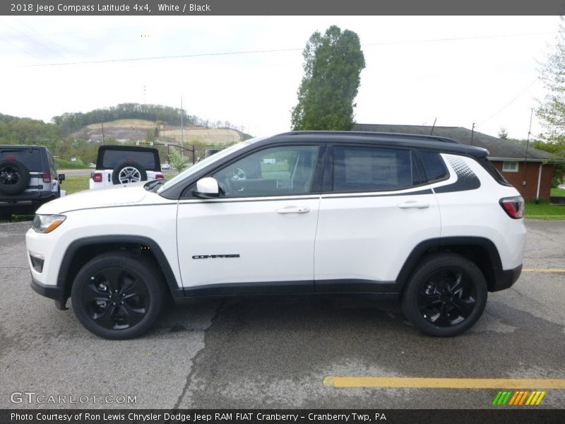 White / Black 2018 Jeep Compass Latitude 4x4