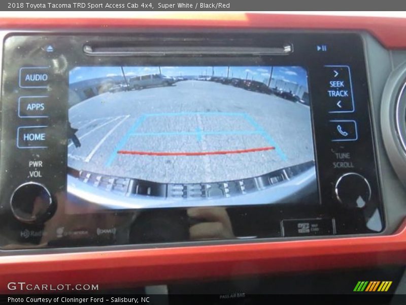 Super White / Black/Red 2018 Toyota Tacoma TRD Sport Access Cab 4x4