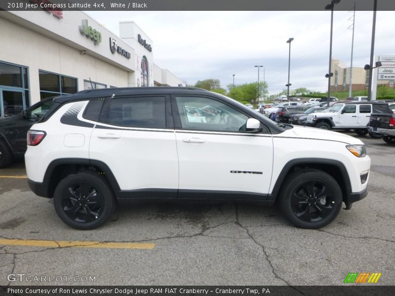 White / Black 2018 Jeep Compass Latitude 4x4