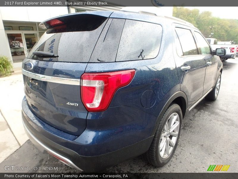 Blue Jeans / Ebony Black 2017 Ford Explorer Limited 4WD
