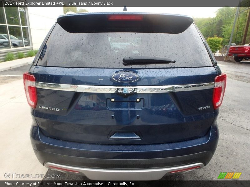 Blue Jeans / Ebony Black 2017 Ford Explorer Limited 4WD