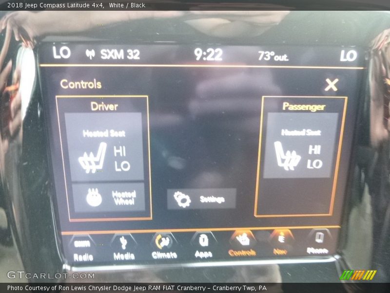 White / Black 2018 Jeep Compass Latitude 4x4