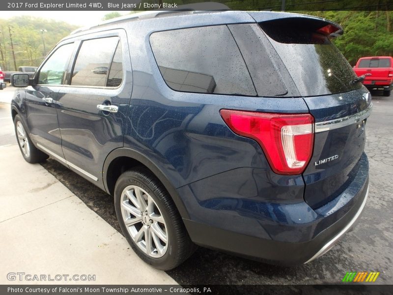 Blue Jeans / Ebony Black 2017 Ford Explorer Limited 4WD