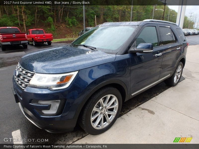 Blue Jeans / Ebony Black 2017 Ford Explorer Limited 4WD