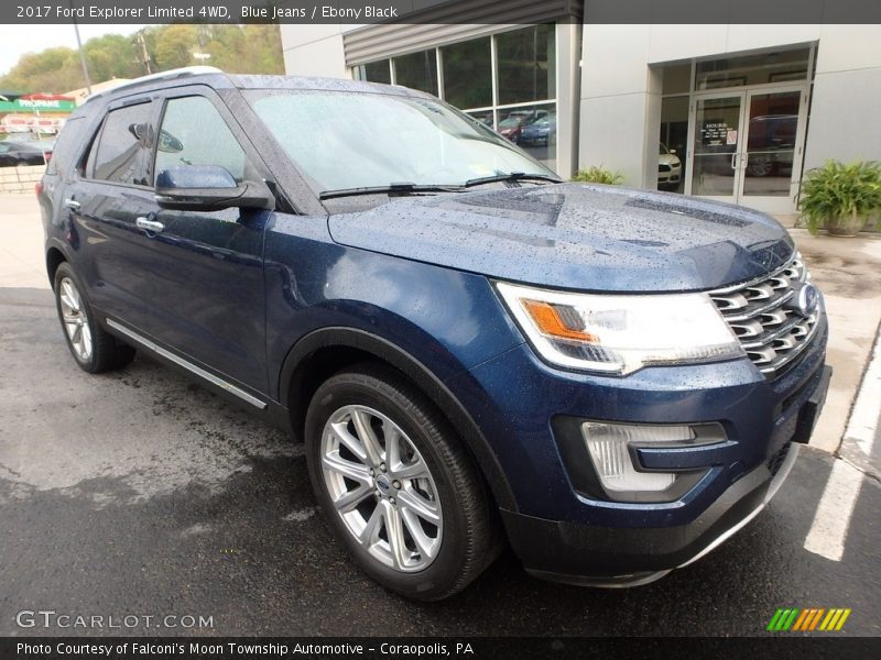 Blue Jeans / Ebony Black 2017 Ford Explorer Limited 4WD