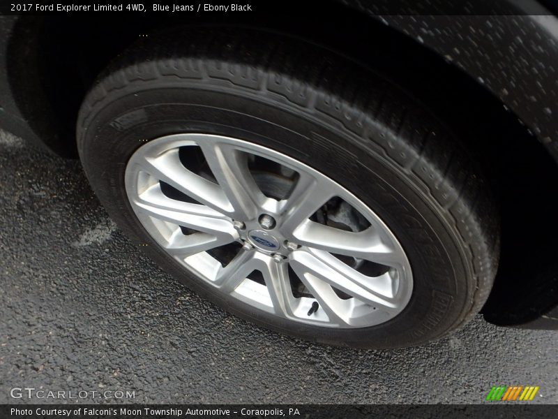 Blue Jeans / Ebony Black 2017 Ford Explorer Limited 4WD