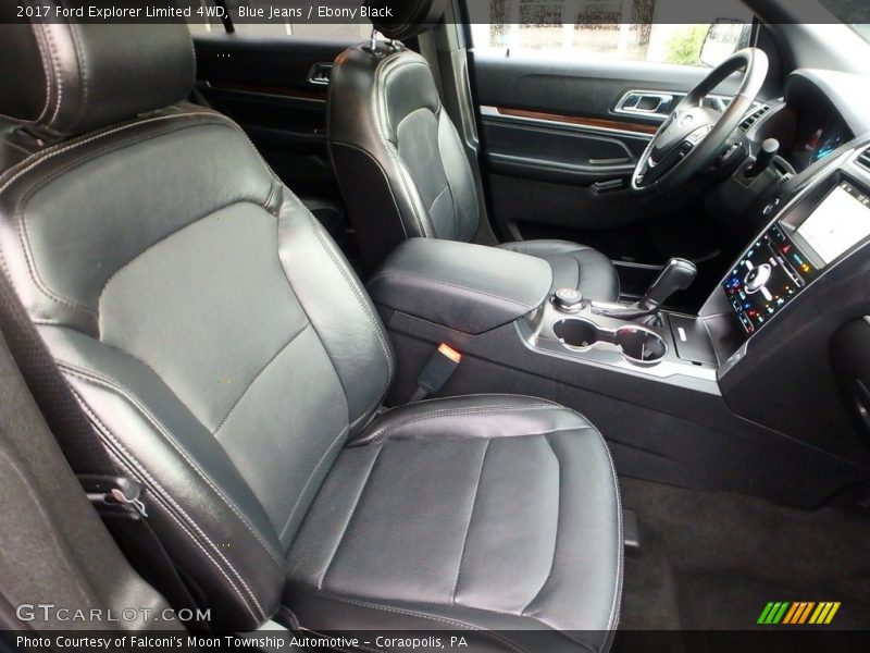 Blue Jeans / Ebony Black 2017 Ford Explorer Limited 4WD