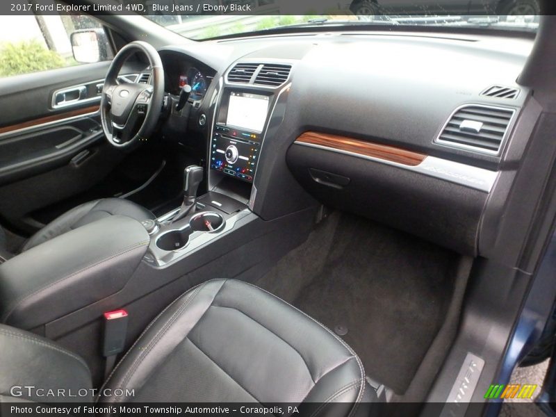 Blue Jeans / Ebony Black 2017 Ford Explorer Limited 4WD