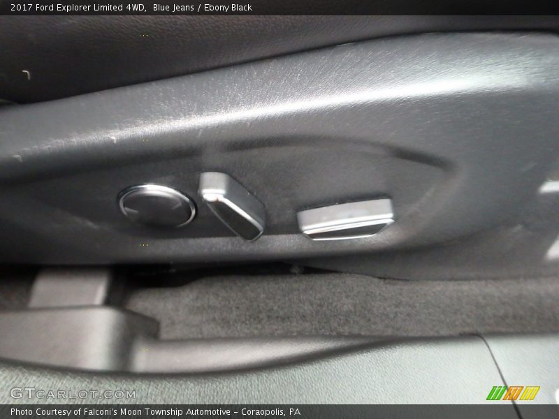 Blue Jeans / Ebony Black 2017 Ford Explorer Limited 4WD
