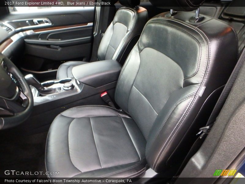 Blue Jeans / Ebony Black 2017 Ford Explorer Limited 4WD
