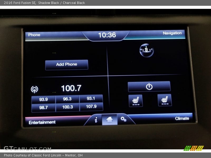 Shadow Black / Charcoal Black 2016 Ford Fusion SE