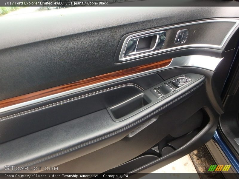 Blue Jeans / Ebony Black 2017 Ford Explorer Limited 4WD