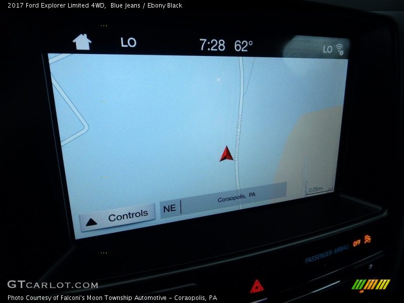 Blue Jeans / Ebony Black 2017 Ford Explorer Limited 4WD