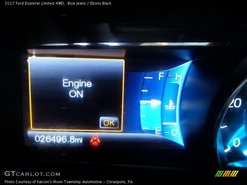 Blue Jeans / Ebony Black 2017 Ford Explorer Limited 4WD