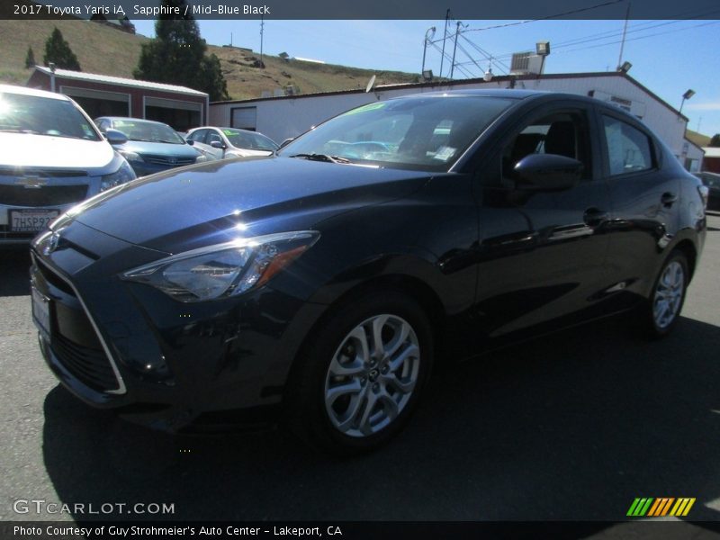 Sapphire / Mid-Blue Black 2017 Toyota Yaris iA