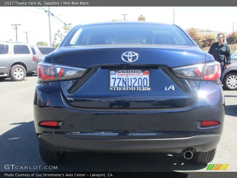 Sapphire / Mid-Blue Black 2017 Toyota Yaris iA