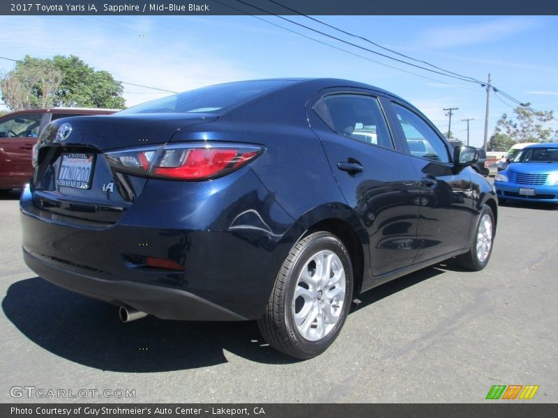 Sapphire / Mid-Blue Black 2017 Toyota Yaris iA