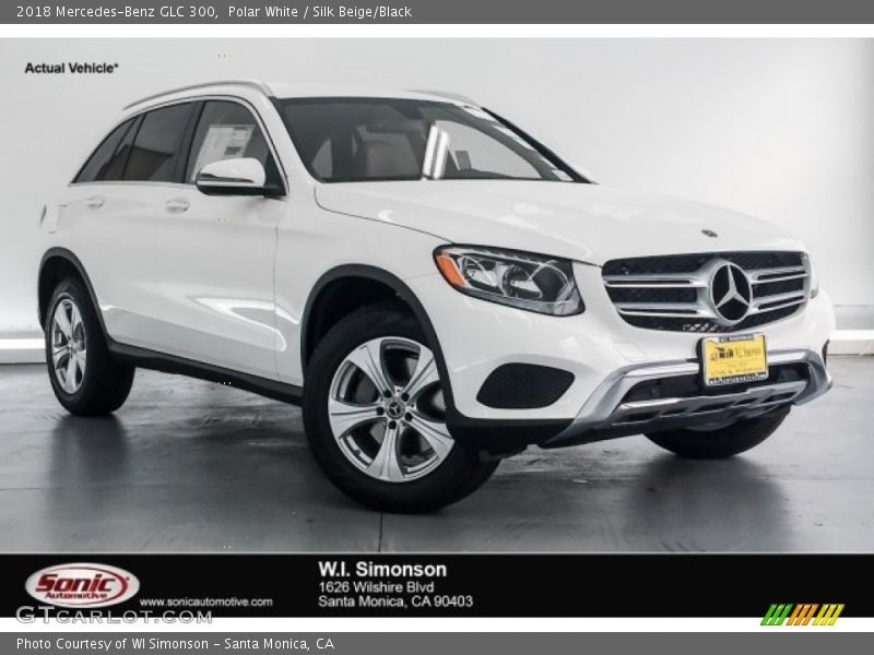 Polar White / Silk Beige/Black 2018 Mercedes-Benz GLC 300