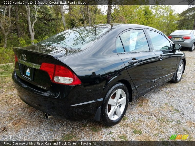 Crystal Black Pearl / Black 2010 Honda Civic LX-S Sedan