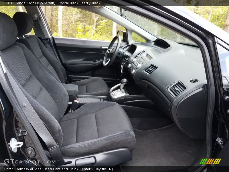 Crystal Black Pearl / Black 2010 Honda Civic LX-S Sedan