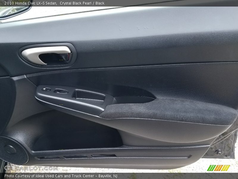 Crystal Black Pearl / Black 2010 Honda Civic LX-S Sedan