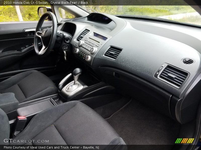 Crystal Black Pearl / Black 2010 Honda Civic LX-S Sedan