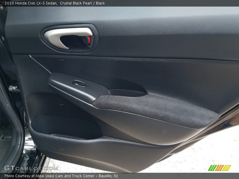 Crystal Black Pearl / Black 2010 Honda Civic LX-S Sedan