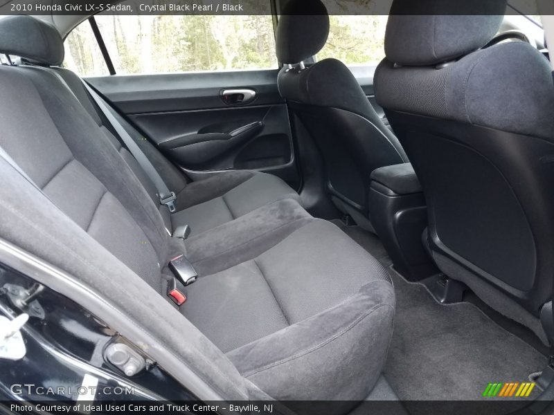 Crystal Black Pearl / Black 2010 Honda Civic LX-S Sedan