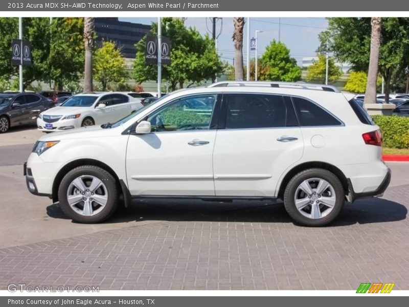 Aspen White Pearl / Parchment 2013 Acura MDX SH-AWD Technology