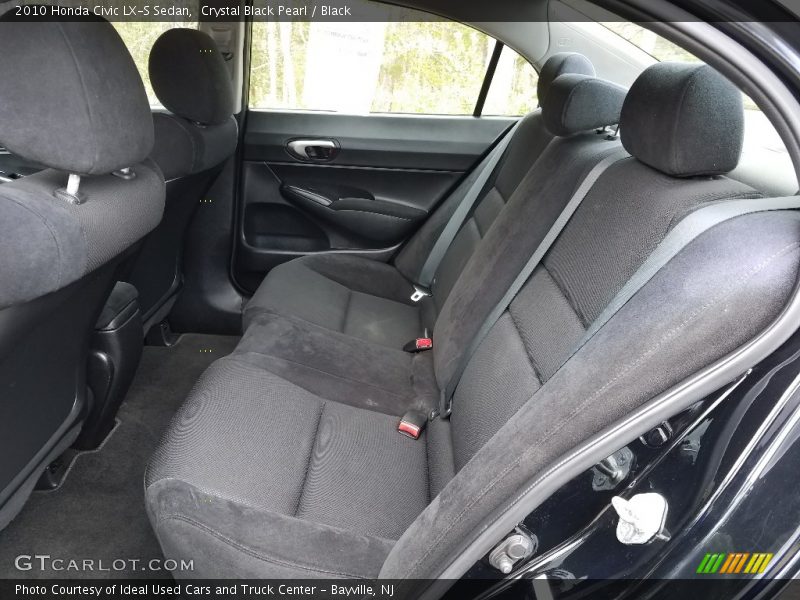 Crystal Black Pearl / Black 2010 Honda Civic LX-S Sedan