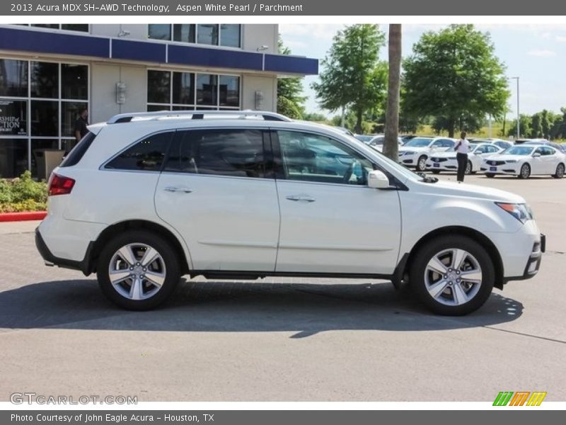 Aspen White Pearl / Parchment 2013 Acura MDX SH-AWD Technology