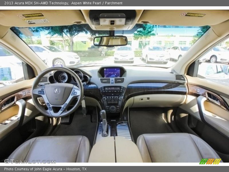 Aspen White Pearl / Parchment 2013 Acura MDX SH-AWD Technology
