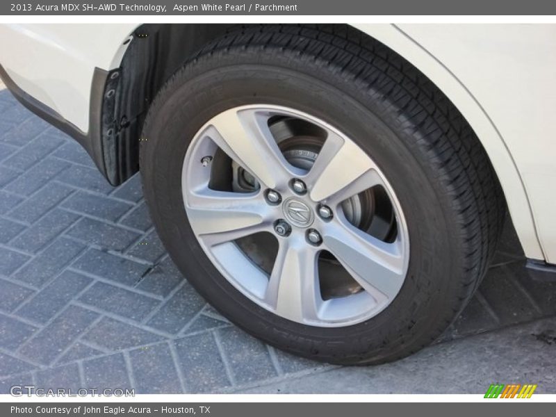 Aspen White Pearl / Parchment 2013 Acura MDX SH-AWD Technology
