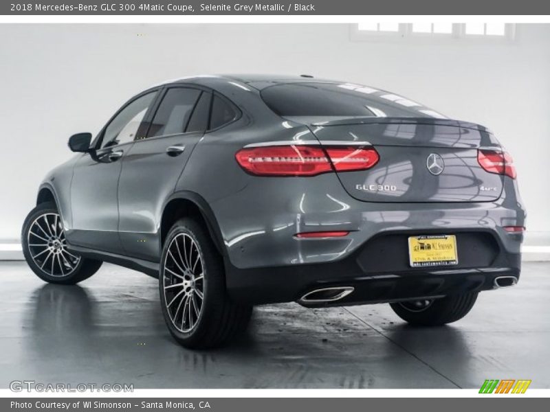 Selenite Grey Metallic / Black 2018 Mercedes-Benz GLC 300 4Matic Coupe