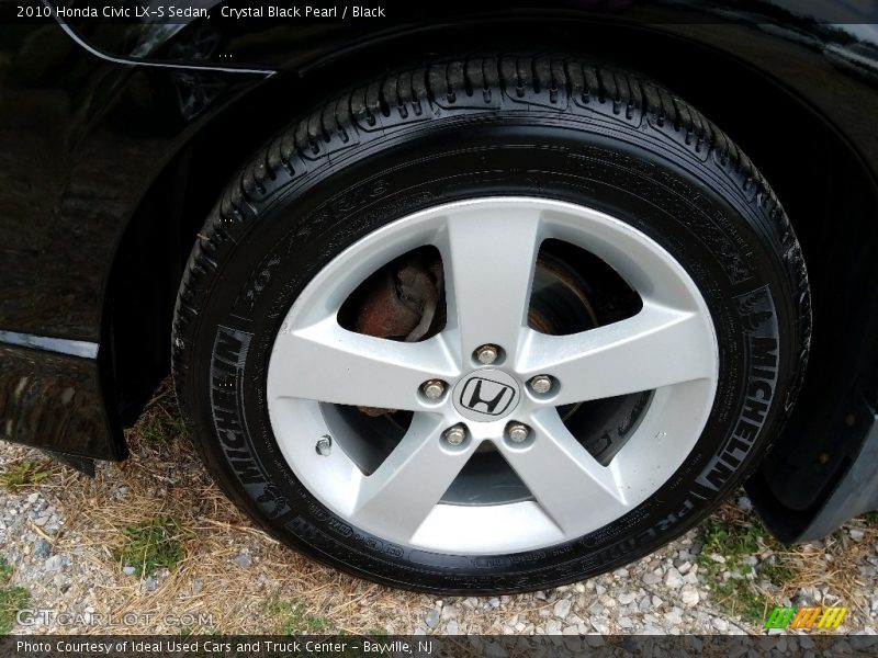 Crystal Black Pearl / Black 2010 Honda Civic LX-S Sedan