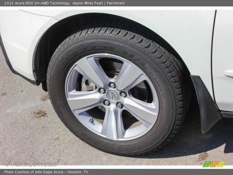 Aspen White Pearl / Parchment 2013 Acura MDX SH-AWD Technology