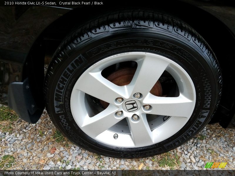 Crystal Black Pearl / Black 2010 Honda Civic LX-S Sedan