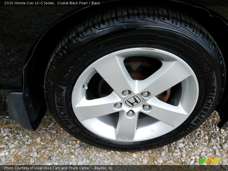 Crystal Black Pearl / Black 2010 Honda Civic LX-S Sedan