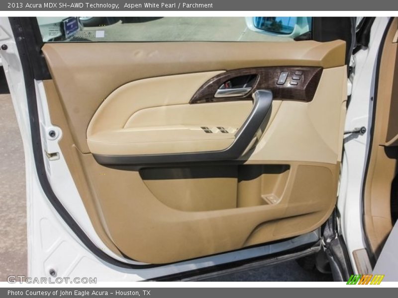 Aspen White Pearl / Parchment 2013 Acura MDX SH-AWD Technology