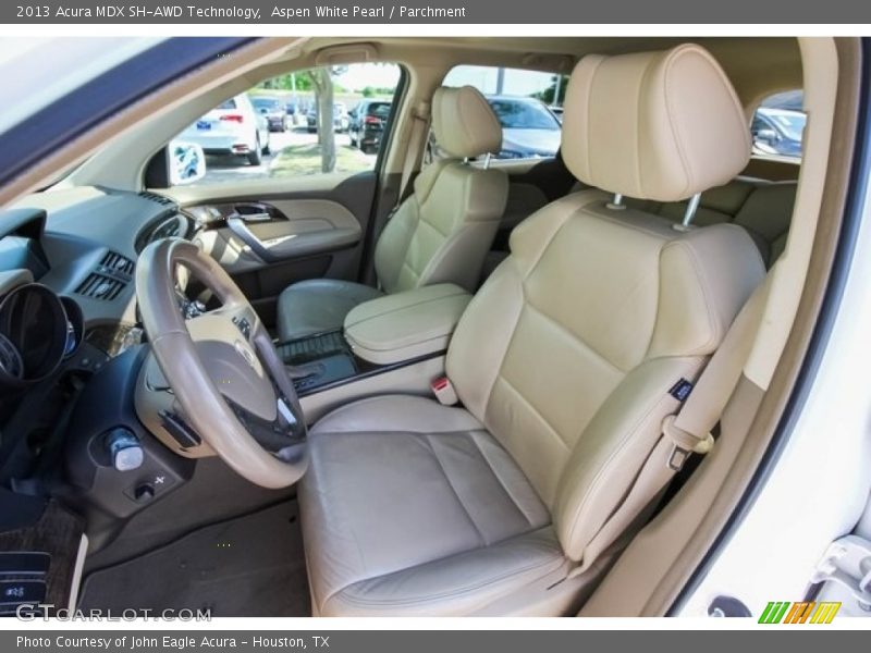 Aspen White Pearl / Parchment 2013 Acura MDX SH-AWD Technology