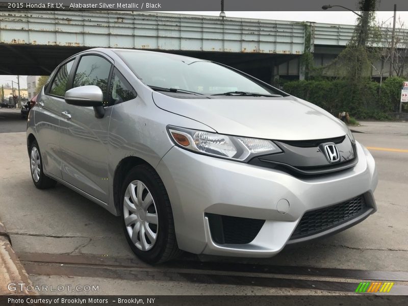 Alabaster Silver Metallic / Black 2015 Honda Fit LX