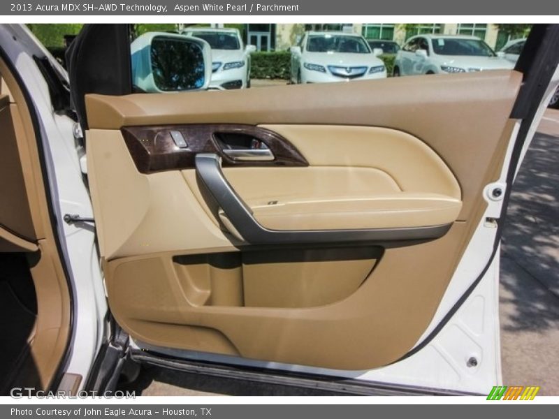 Aspen White Pearl / Parchment 2013 Acura MDX SH-AWD Technology
