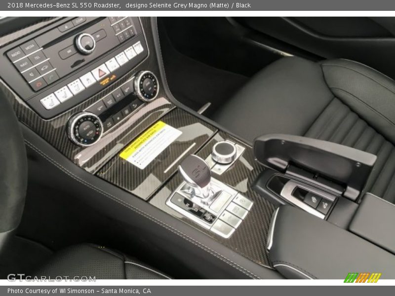 designo Selenite Grey Magno (Matte) / Black 2018 Mercedes-Benz SL 550 Roadster