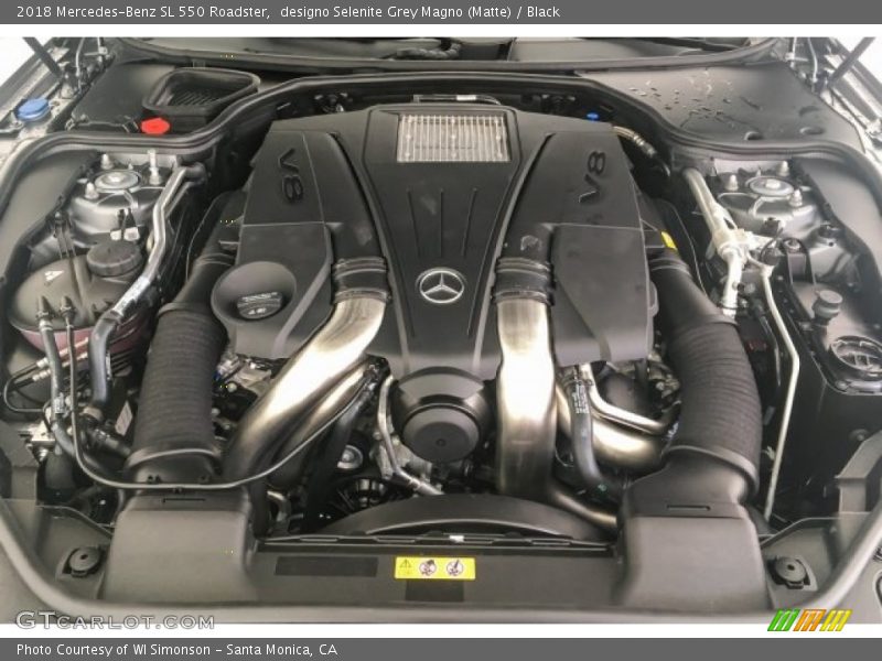  2018 SL 550 Roadster Engine - 4.7 Liter DI biturbo DOHC 32-Valve VVT V8
