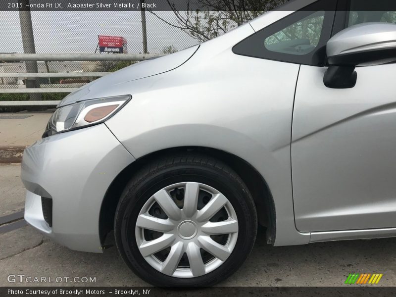 Alabaster Silver Metallic / Black 2015 Honda Fit LX