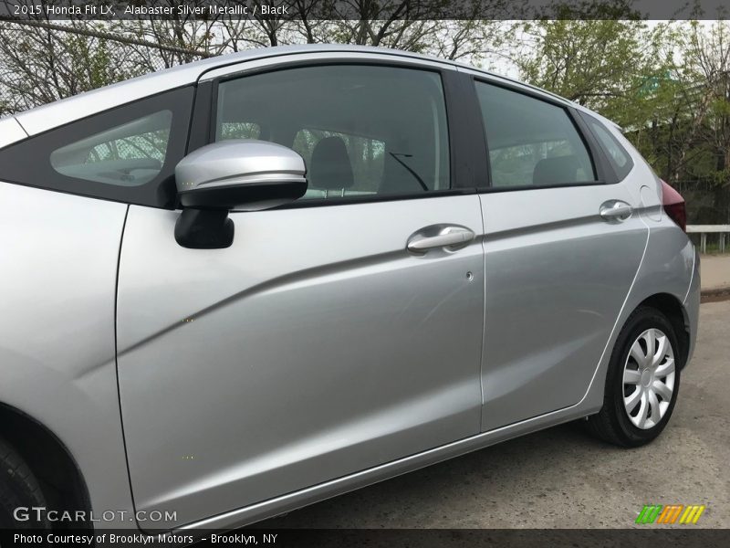 Alabaster Silver Metallic / Black 2015 Honda Fit LX