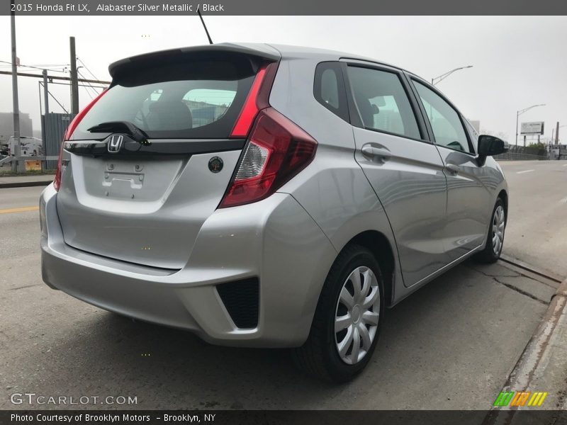 Alabaster Silver Metallic / Black 2015 Honda Fit LX