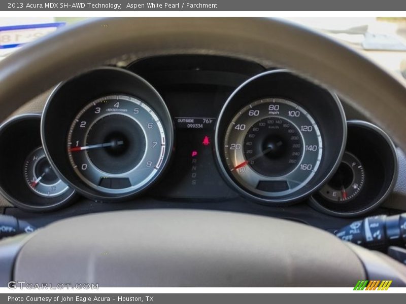 Aspen White Pearl / Parchment 2013 Acura MDX SH-AWD Technology
