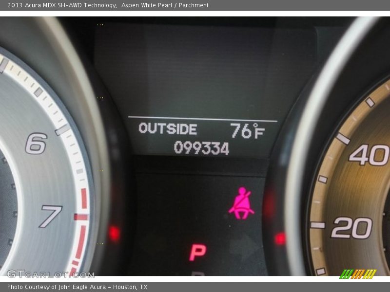 Aspen White Pearl / Parchment 2013 Acura MDX SH-AWD Technology