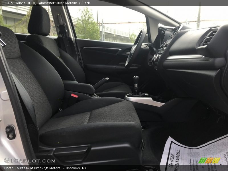 Alabaster Silver Metallic / Black 2015 Honda Fit LX